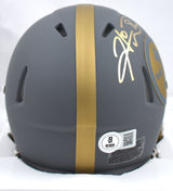 Hines Ward Signed Pittsburgh Steelers Slate Speed Mini Helmet - Beckett W Holo