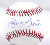 Andruw Jones Autographed Rawlings OML Baseball w/ 5X AS - Beckett W Hologram