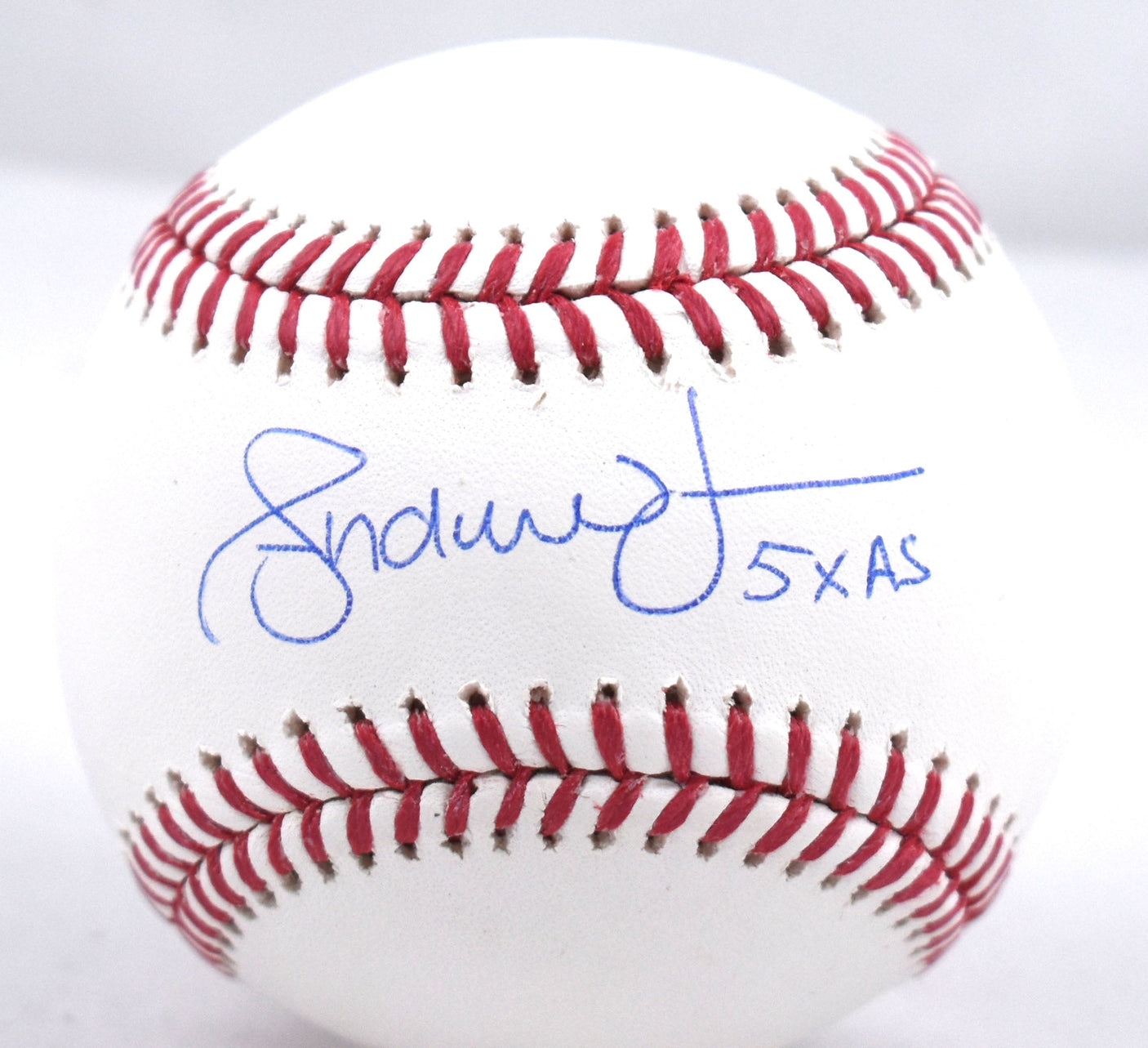 Andruw Jones Autographed Rawlings OML Baseball w/ 5X AS - Beckett W Hologram