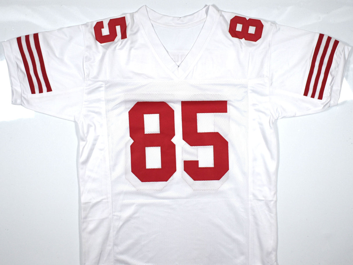 George Kittle Autographed White Pro Style Jersey - Beckett W Hologram *Silver