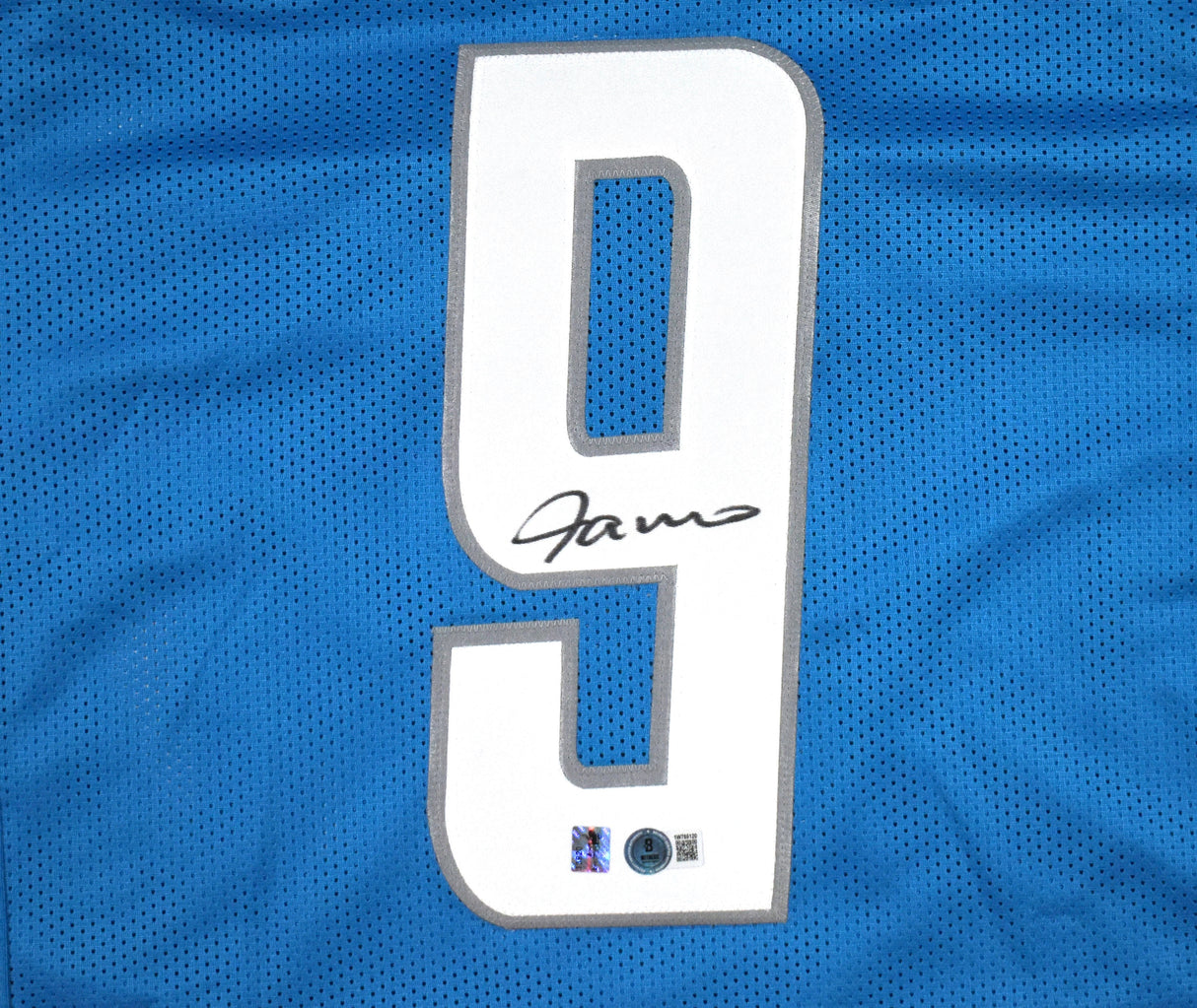 Jameson Williams Autographed Blue Pro Style Jersey - Beckett W Hologram *Black