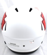 Xavier Worthy Autographed Kansas City Chiefs Lunar Speed Helmet - Fanatics *Red