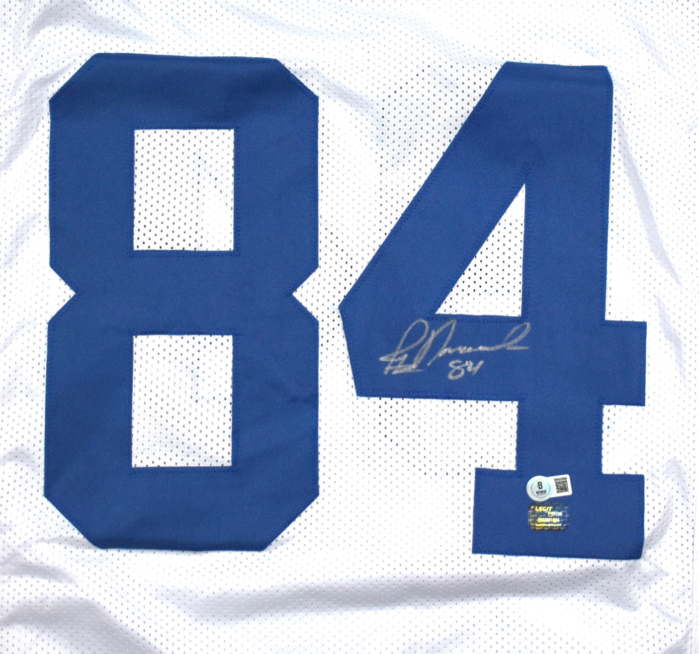 Jay Novacek Autographed White Pro Style Jersey - Beckett W Hologram *Silver