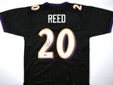Ed Reed Autographed Black Pro Style Jersey - Beckett W Hologram *Black
