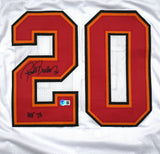 Ronde Barber Autographed White Pro Style Jersey w/ HOF - Beckett W Hologram