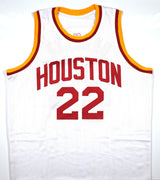 Clyde Drexler Autographed White Pro Style Jersey - Beckett W Hologram *Black