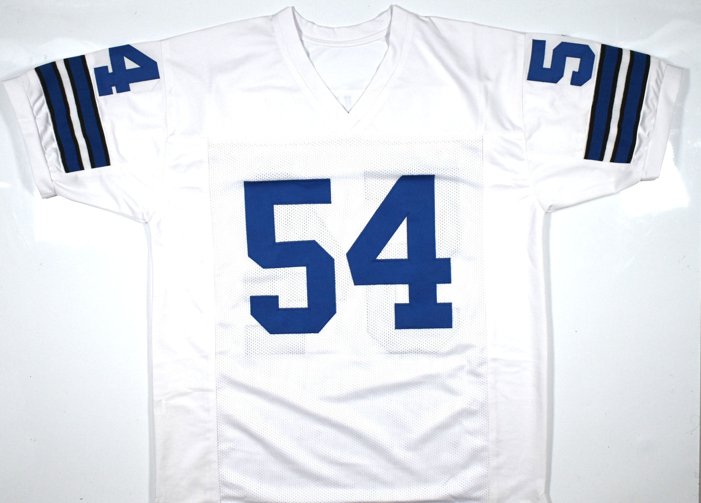 Chuck Howley Autographed White Pro Style Jersey w/ SB MVP - JSA W *Silver