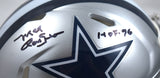 Mel Renfro Autographed Dallas Cowboys Speed Mini Helmet w/ HOF - Prova *Black