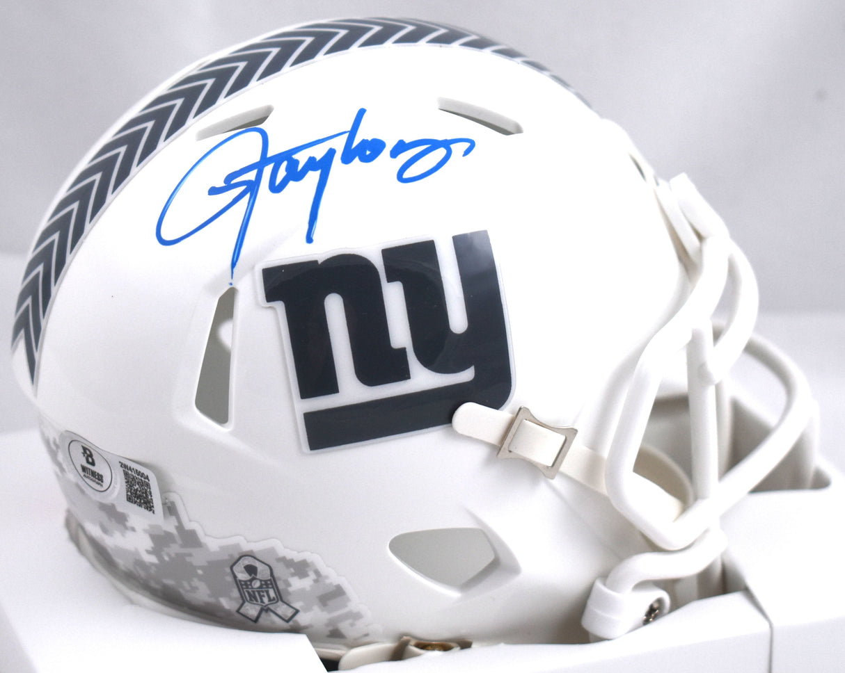 Lawrence Taylor Signed Giants Salute 2024 Speed Mini Helmet - Beckett W Hologram