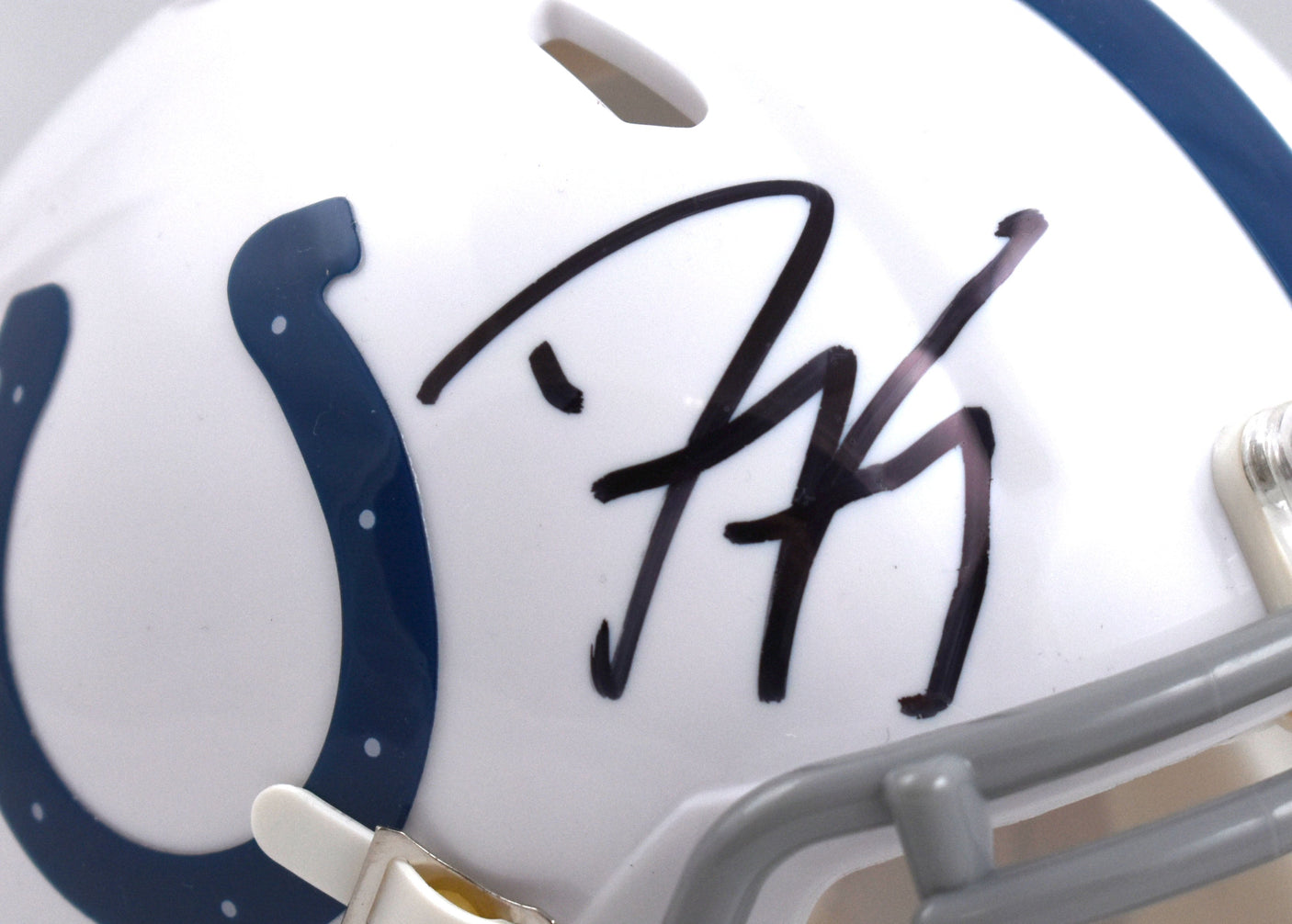 Dwight Freeney Autographed Indianapolis Colts Speed Mini Helmet - Prova *Black
