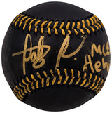 Fernando Tatis Jr. Autographed Official Black MLB Baseball San Diego Padres In Gold "MLB Debut 3/28/2019" JSA Stock #202007
