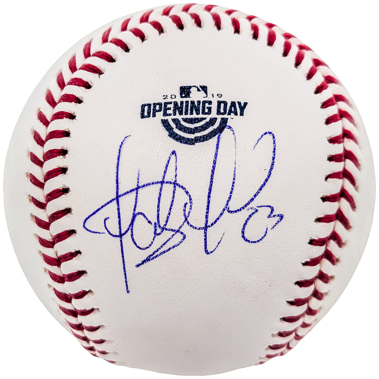 Fernando Tatis Jr. Autographed Official MLB 2019 Opening Day Logo Baseball San Diego Padres JSA Stock #202012