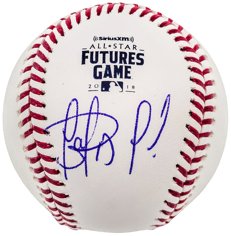 Fernando Tatis Jr. Autographed Official MLB 2018 All Star Futures Logo Game Baseball San Diego Padres JSA Stock #202016