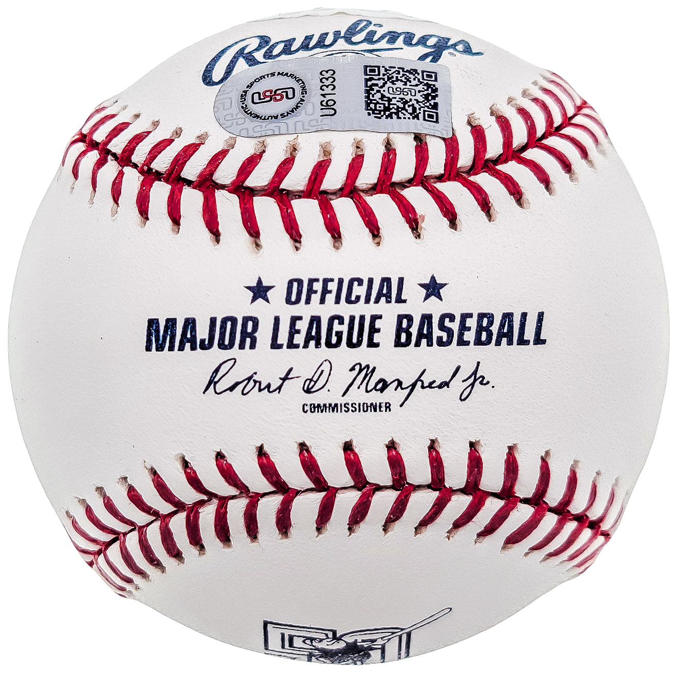 Fernando Tatis Jr. Autographed Official MLB 50th Anniversary Logo Baseball San Diego Padres "Go Pods!" JSA Stock #202018