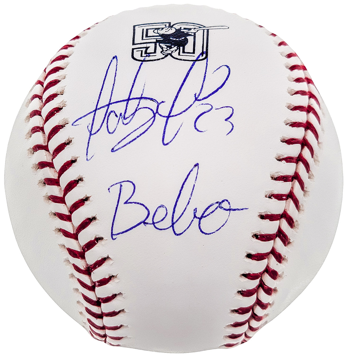 Fernando Tatis Jr. Autographed Official MLB 50th Anniversary Logo Baseball San Diego Padres "Bebo" JSA Stock #202019