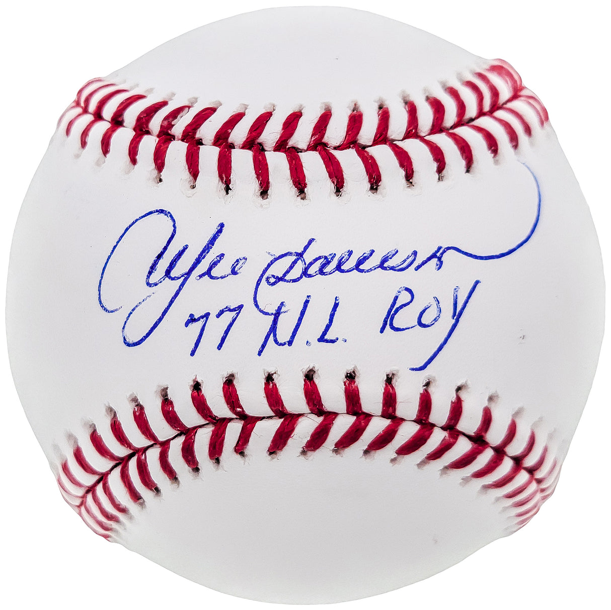 Andre Dawson Autographed Official MLB Baseball Montreal Expos "77 NL ROY" Beckett BAS QR Stock #202049