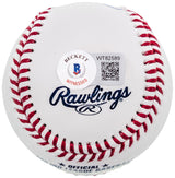 Andre Dawson Autographed Official MLB Baseball Montreal Expos "77 NL ROY" Beckett BAS QR Stock #202049
