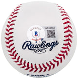 Andre Dawson Autographed Official MLB Baseball Montreal Expos "The Hawk" Beckett BAS QR Stock #202050