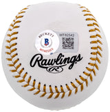 Andre Dawson Autographed Official MLB Gold Glove Logo Baseball Montreal Expos "8x GG" Beckett BAS QR Stock #202053