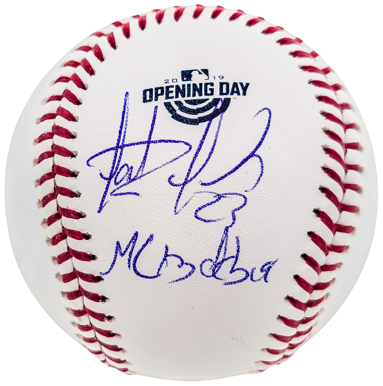Fernando Tatis Jr. Autographed Official MLB 2019 Opening Day Logo Baseball San Diego Padres "MLB Debut 3/28/2019" JSA Stock #202011