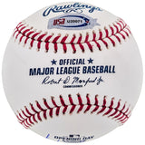 Fernando Tatis Jr. Autographed Official MLB 2019 Opening Day Logo Baseball San Diego Padres "MLB Debut 3/28/2019" JSA Stock #202011