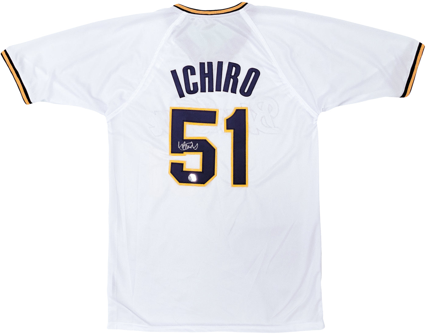 Orix Blue Wave Ichiro Suzuki Autographed White Jersey IS Holo Stock #202071