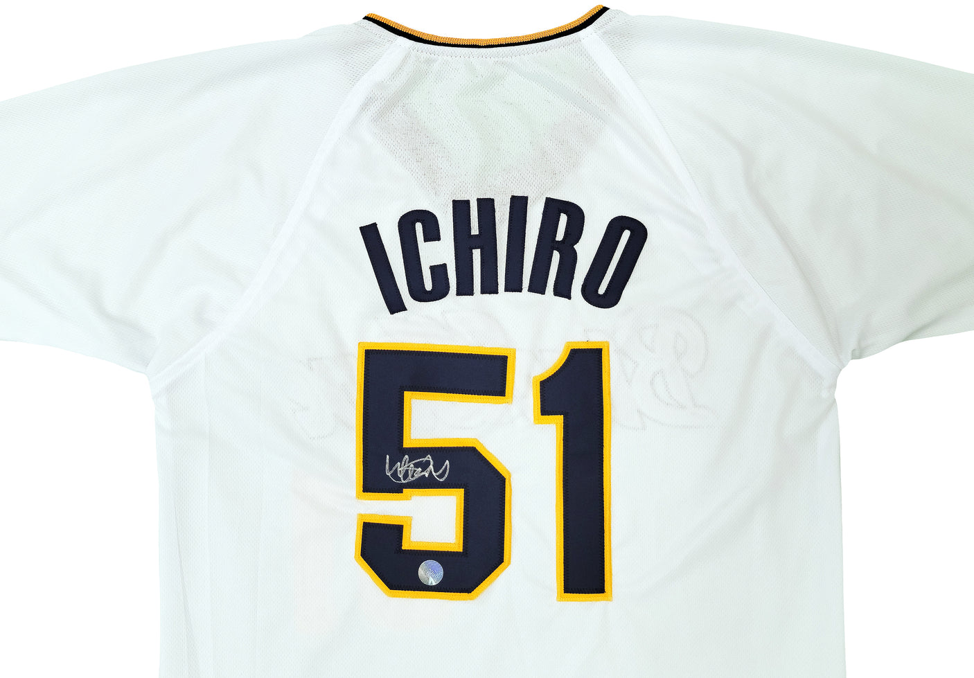 Orix Blue Wave Ichiro Suzuki Autographed White Jersey IS Holo Stock #202071