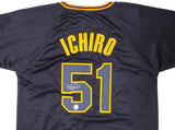 Orix Blue Wave Ichiro Suzuki Autographed Navy Jersey IS Holo Stock #202072
