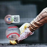 Fernando Tatis Jr. Autographed 11x14 Photo San Diego Padres Spotlight In Yellow Beckett BAS QR Stock #202109