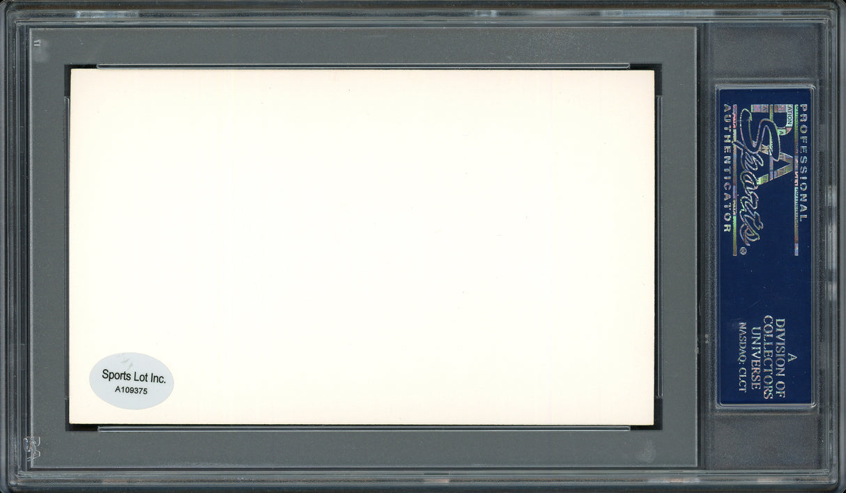 Joseph "Donie" Bush Autographed 3x5 Index Card Detroit Tigers, Pittsburgh Pirates PSA/DNA #83862141