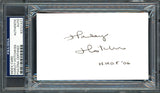 Harley Hotchkiss Autographed 3x5 Index Card Calgary Flames Owner PSA/DNA #83721477