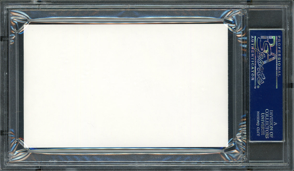John Thompson Autographed 3x5 Index Card Georgetown University Coach PSA/DNA #83721234