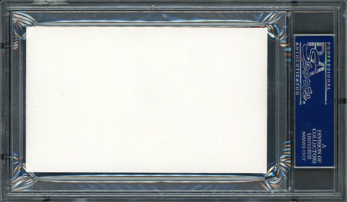 John Thompson Autographed 3x5 Index Card Georgetown University Coach PSA/DNA #83721240