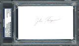 John Thompson Autographed 3x5 Index Card Georgetown University Coach PSA/DNA #83721240