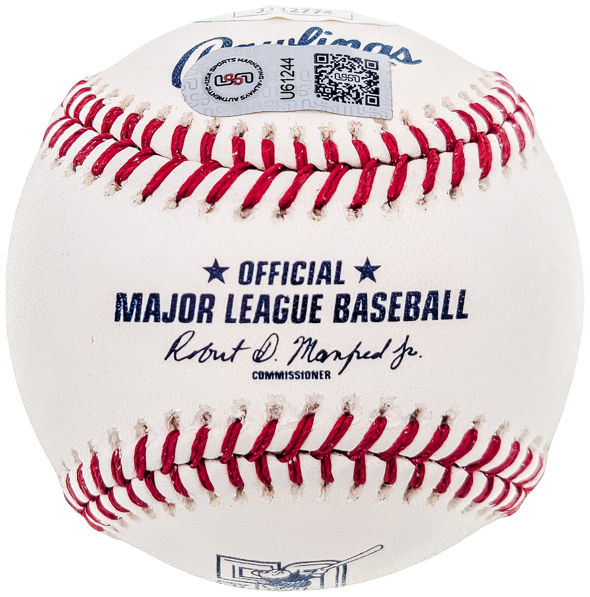 Fernando Tatis Jr. Autographed Official MLB 50th Anniversary Logo Baseball San Diego Padres Full Name JSA #JJ12774