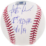 Fernando Tatis Jr. Autographed Official MLB 50th Anniversary Logo Baseball San Diego Padres "1st MLB HR 4/1/19" JSA #SD53983