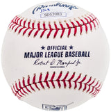 Fernando Tatis Jr. Autographed Official MLB 50th Anniversary Logo Baseball San Diego Padres "1st MLB HR 4/1/19" JSA #SD53983