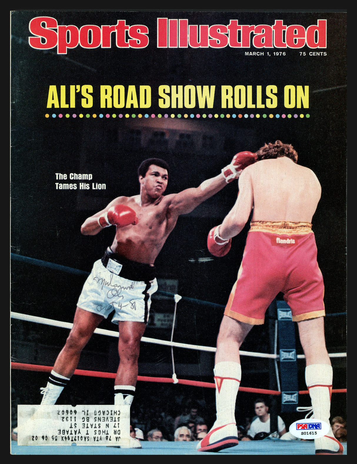 Muhammad Ali Autographed Sports Illustrated Magazine Cover "Oct 4-81" PSA/DNA #S01615