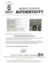 (4) Page, Plant, Bonham & Jones Signed Led Zepplin I Album Cover w Vinyl BAS JSA