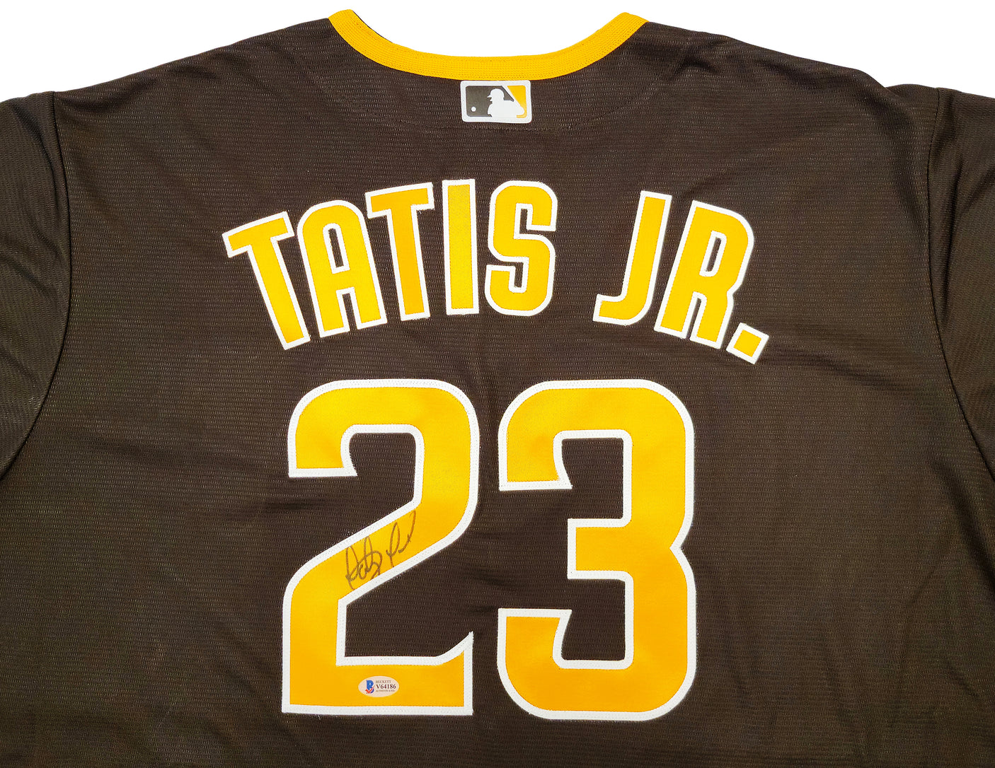 San Diego Padres Fernando Tatis Jr. Autographed Brown Nike Jersey Size XXL Beckett BAS Stock #201914