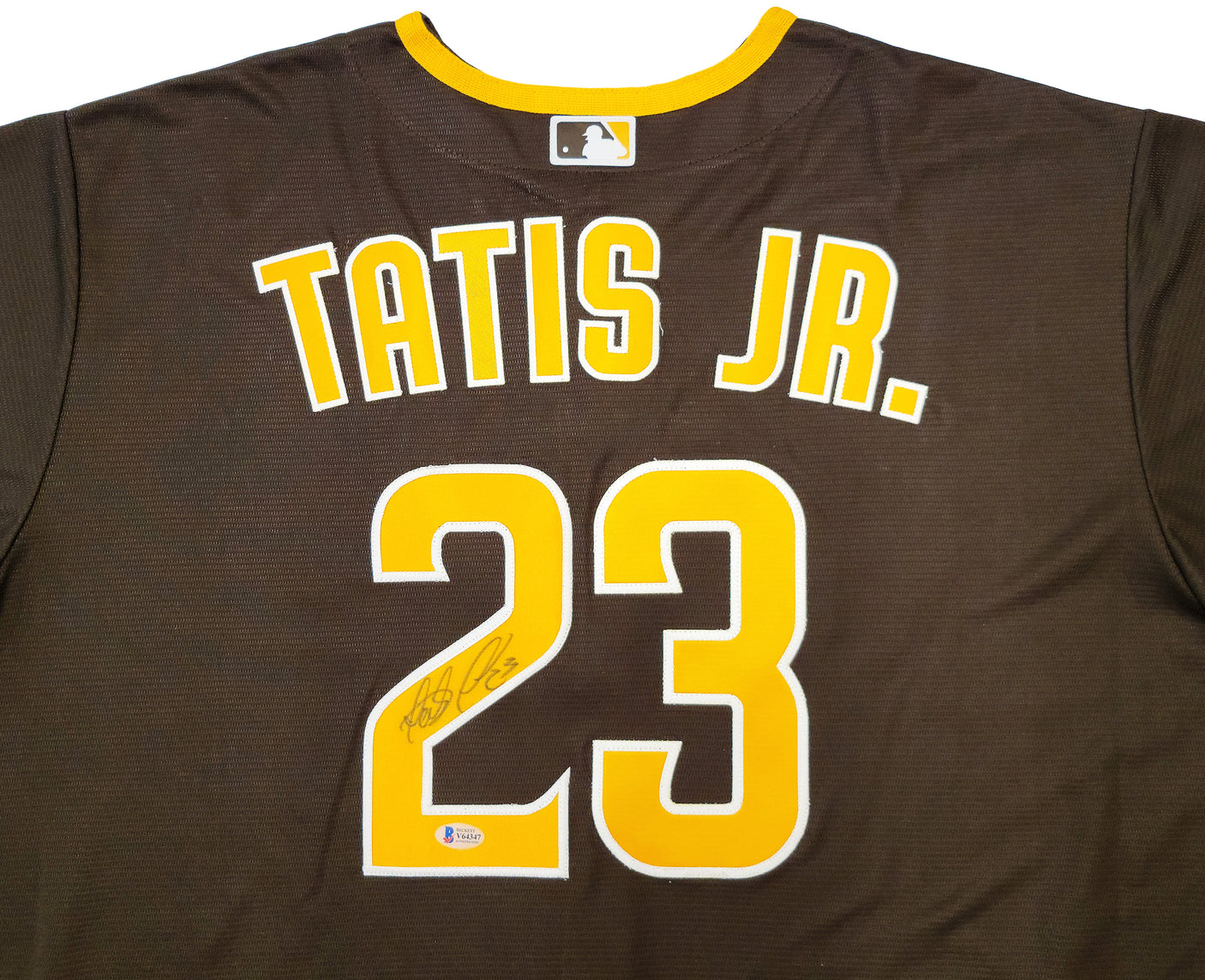 San Diego Padres Fernando Tatis Jr. Autographed Brown Nike Jersey Size XXL "23" Beckett BAS Stock #201915