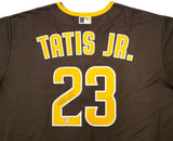 San Diego Padres Fernando Tatis Jr. Autographed Brown Nike Jersey Size XXL "23" Beckett BAS Stock #201915