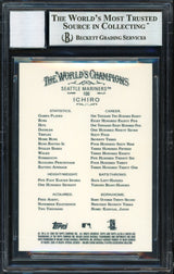 Ichiro Suzuki Autographed 2009 Topps Allen & Ginter Card #100 Seattle Mariners Auto Grade 10 Beckett BAS Stock #189869