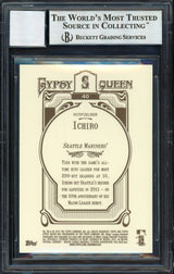 Ichiro Suzuki Autographed 2012 Topps Gypsy Queen Card #40 Seattle Mariners Auto Grade 10 Beckett BAS Stock #189915