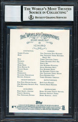 Ichiro Suzuki Autographed 2017 Topps Allen & Ginter Card #83 Miami Marlins Auto Grade 10 Beckett BAS Stock #189934