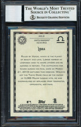 Ichiro Suzuki Autographed 2019 Topps Allen & Ginter Baseball Star Signs Card #BSS-25 Seattle Mariners Auto Grade 10 Beckett BAS #12670134