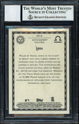 Ichiro Suzuki Autographed 2019 Topps Allen & Ginter Baseball Star Signs Card #BSS-25 Seattle Mariners Auto Grade 10 Beckett BAS #12670135