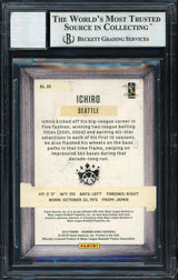 Ichiro Suzuki Autographed 2019 Panini Donruss Diamond kings Card #80 Seattle Mariners Auto Grade 10 Beckett BAS #12670137
