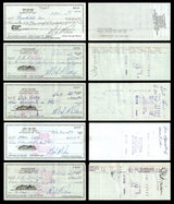 Max McGee Autographed 2.75x6 Check Green Bay Packers Lot of 20 SKU #174045