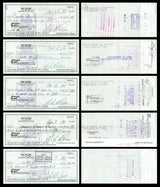 Max McGee Autographed 2.75x6 Check Green Bay Packers Lot of 20 SKU #174044